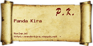 Panda Kira névjegykártya